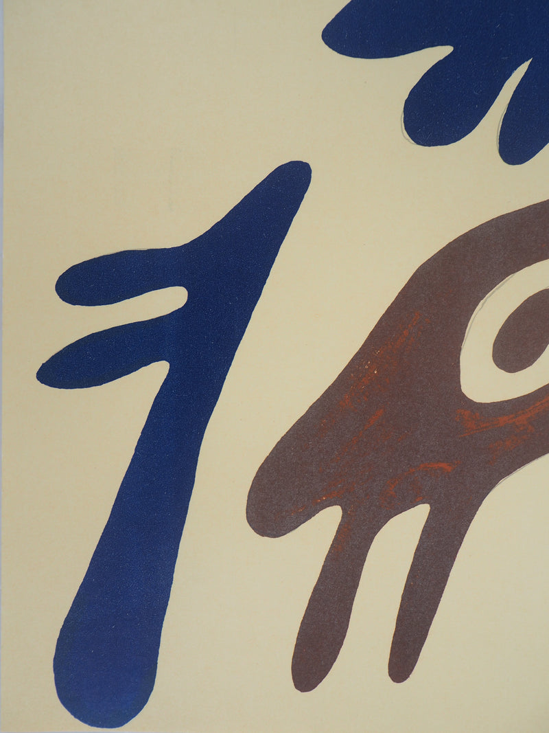 Jean ARP : Tête, torse et nombril sur table (Trois éléments), Lithographie originale (photo de détail 2) - Crédit photo : Galerie Art.Paris