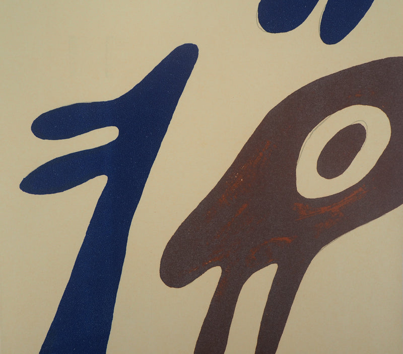 Jean ARP : Tête, torse et nombril sur table (Trois éléments), Lithographie originale (photo de détail 4) - Crédit photo : Galerie Art.Paris
