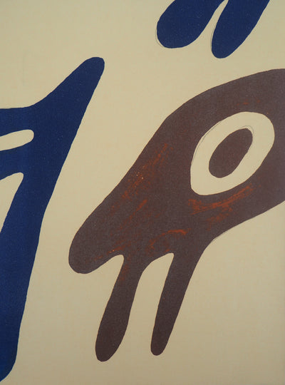 Jean ARP : Tête, torse et nombril sur table (Trois éléments), Lithographie originale (photo de détail 5) - Crédit photo : Galerie Art.Paris