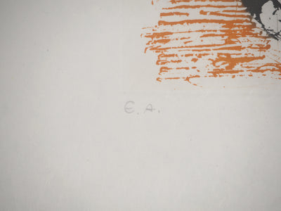 Salvador DALI : La paresse, Gravure originale (photo de détail 5) - Crédit photo : Galerie Art.Paris