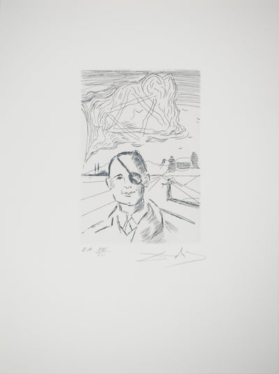Salvador DALI : Moshe Dayan, Gravure originale (vue générale) - Crédit photo : Galerie Art.Paris