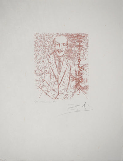 Salvador DALI : Walt Disney, Gravure originale (vue générale) - Crédit photo : Galerie Art.Paris