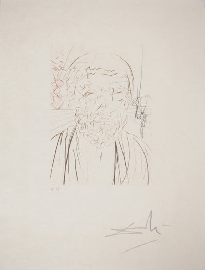 Salvador DALI : Médecine : Hippocrate, Gravure originale (vue générale) - Crédit photo : Galerie Art.Paris
