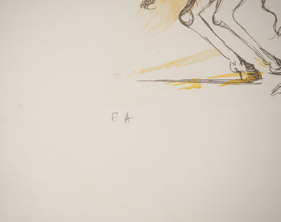 Salvador DALI : Ecuyère, Gravure originale signée