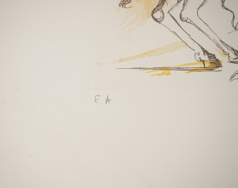 Salvador DALI : Ecuyère, Gravure originale signée