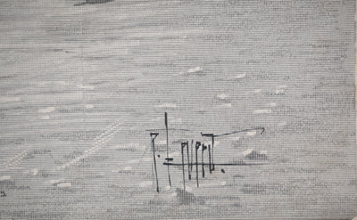 René LEVERD : Le troupeau, Typographie originale signée