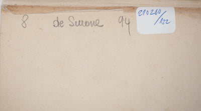 René LEVERD : Le troupeau, Typographie originale signée