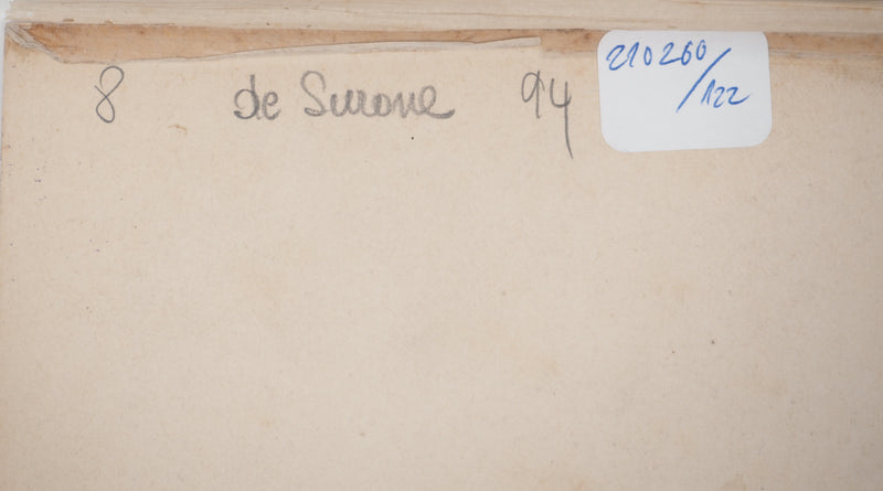 René LEVERD : Le troupeau, Typographie originale signée