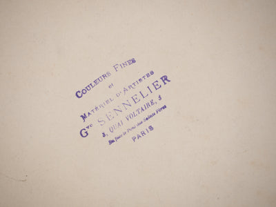 René LEVERD : Le troupeau, Typographie originale signée