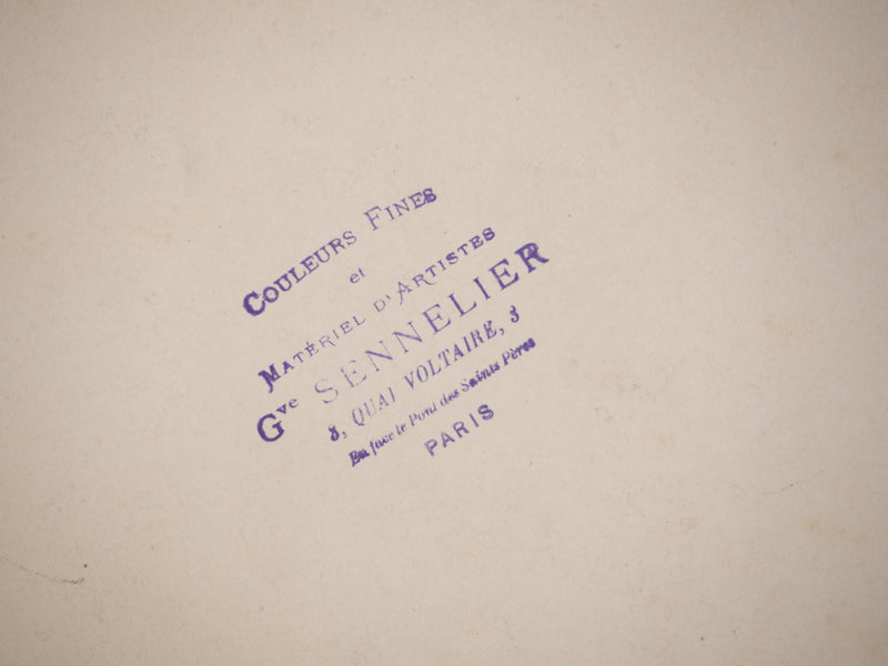 René LEVERD : Le troupeau, Typographie originale signée