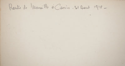 René LEVERD : Route de Marseille à Cassis, Aquarelle originale signée