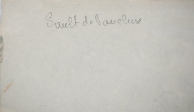 René LEVERD : Promenade dans le Sault de Vaucluse, Aquarelle originale signée
