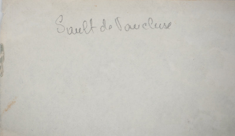 René LEVERD : Promenade dans le Sault de Vaucluse, Aquarelle originale signée