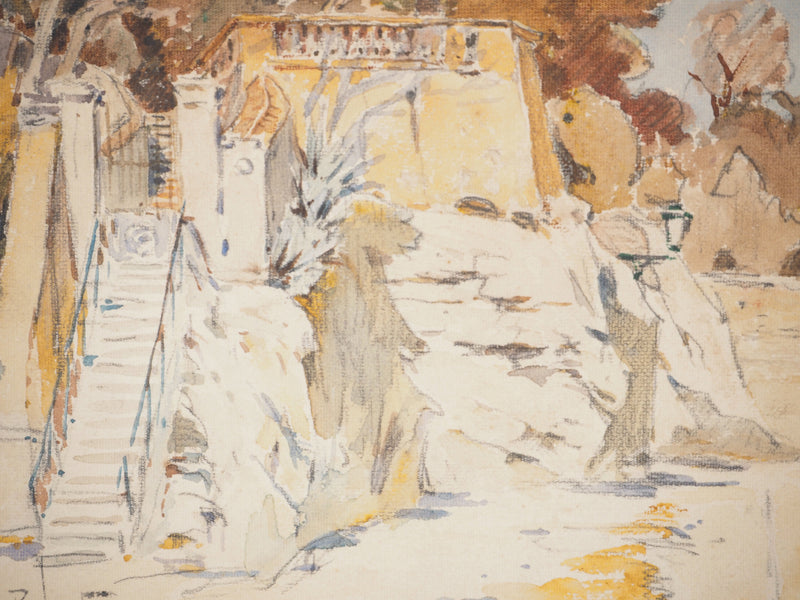 René LEVERD : Marseille en douceur, Aquarelle originale signée