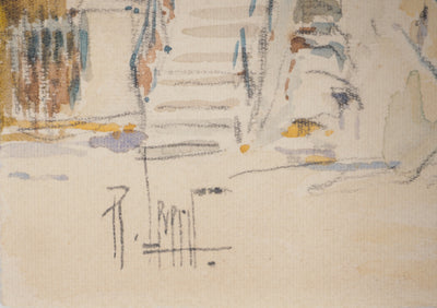 René LEVERD : Marseille en douceur, Aquarelle originale signée