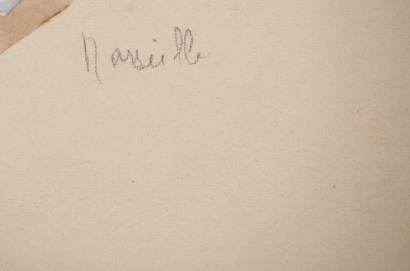 René LEVERD : Marseille en douceur, Aquarelle originale signée