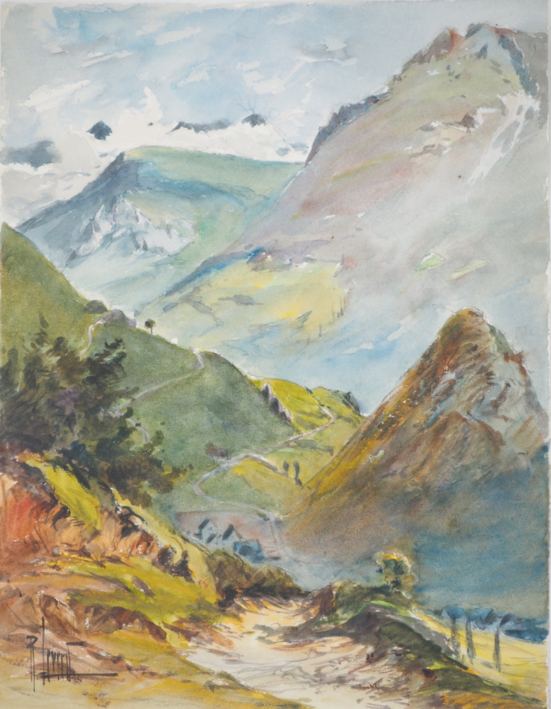 René LEVERD : La vallée près d&