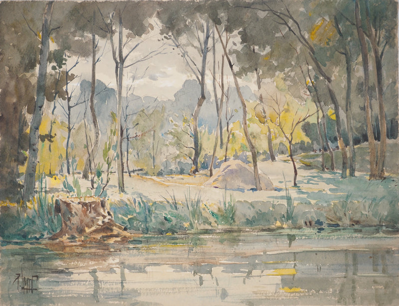René LEVERD : Les arbres près de l&