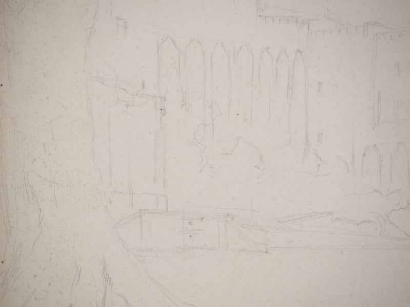 René LEVERD : Balade dans le parc, Aquarelle originale signée