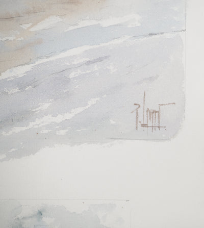 René LEVERD : Vers la fin de l'hiver,, Aquarelle originale (photo de détail 6) - Crédit photo : Galerie Art.Paris