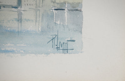 René LEVERD : Mont Blanc depuis Lucerne, Aquarelle originale (photo de détail 10) - Crédit photo : Galerie Art.Paris