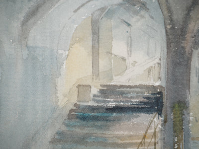 René LEVERD : Petit pont à Lucerne, Aquarelle originale (photo de détail 8) - Crédit photo : Galerie Art.Paris