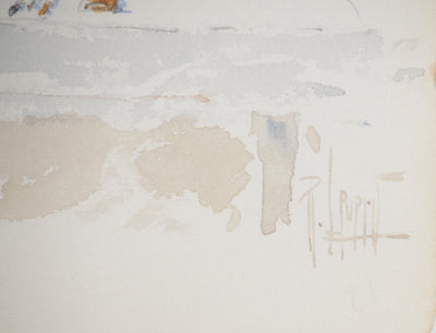René LEVERD : Le calme et la tempête, Aquarelle originale (photo de détail 7) - Crédit photo : Galerie Art.Paris