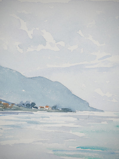 René LEVERD : Lac alpin , Aquarelle originale (photo de détail 5) - Crédit photo : Galerie Art.Paris