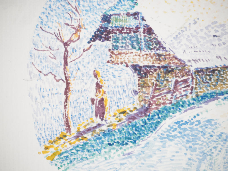 René LEVERD : Suisse, Chalet à Langnau, Aquarelle originale signée