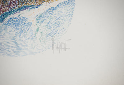 René LEVERD : Suisse, Chalet à Langnau, Aquarelle originale signée