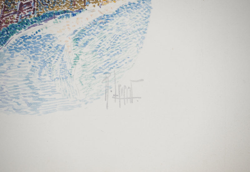 René LEVERD : Suisse, Chalet à Langnau, Aquarelle originale signée
