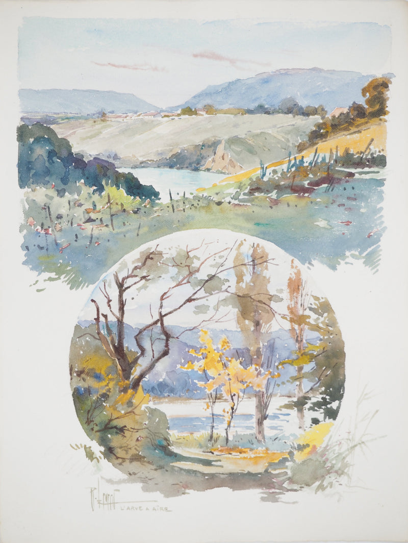 René LEVERD : Suisse, Sur les rives de l&