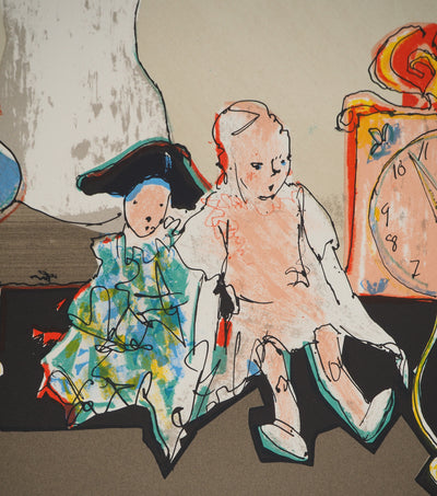 Jean JANSEM : Jeux d'enfants, Lithographie originale (photo de détail 5) - Crédit photo : Galerie Art.Paris
