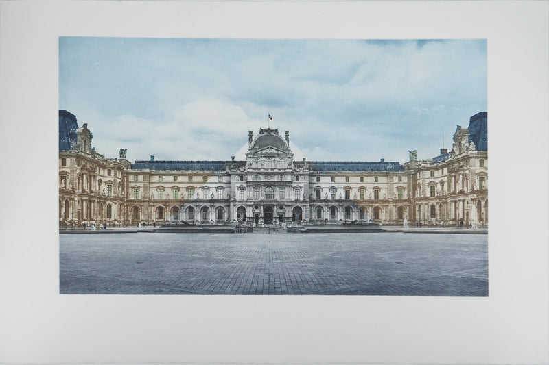 JR : Au Louvre, La Pyramide, Héliogravure originale (vue générale) - Crédit photo : Galerie Art.Paris