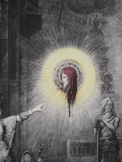 Gustave MOREAU : Salomé et la tête de Jean-Baptiste, Gravure originale (photo de détail 4) - Crédit photo : Galerie Art.Paris