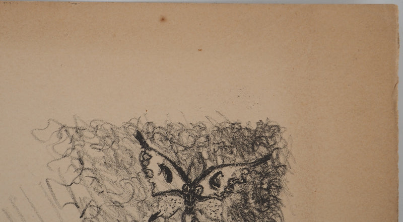 Edouard GOERG : Jeune fille au bouquet de fleurs, Lithographie originale (photo de détail 6) - Crédit photo : Galerie Art.Paris
