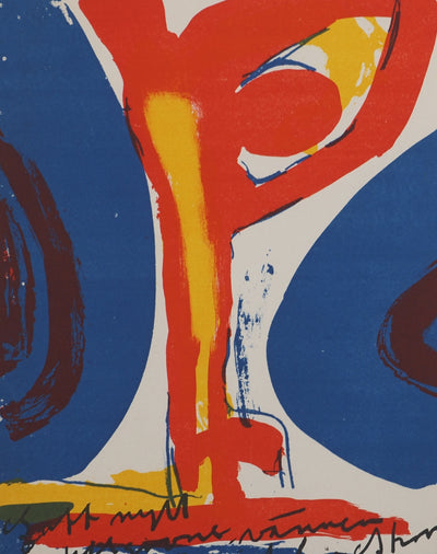 Bengt LINDSTROM : L'oeil rouge, Lithographie originale (photo de détail 3) - Crédit photo : Galerie Art.Paris