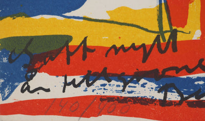 Bengt LINDSTROM : L'oeil rouge, Lithographie originale (photo de détail 6) - Crédit photo : Galerie Art.Paris