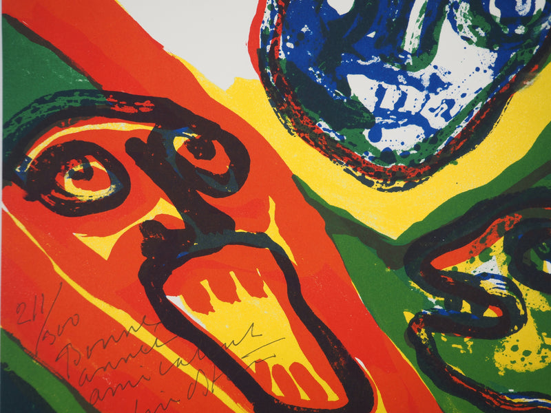 Bengt LINDSTROM : Explosion vocale, Lithographie originale (photo de détail 4) - Crédit photo : Galerie Art.Paris