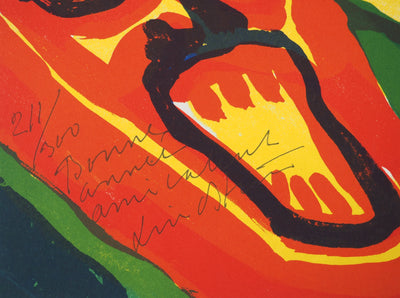 Bengt LINDSTROM : Explosion vocale, Lithographie originale (photo de détail 2) - Crédit photo : Galerie Art.Paris