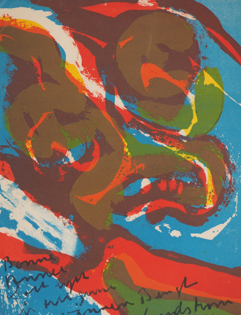 Bengt LINDSTROM : Les grands yeux, Lithographie originale (photo de détail 3) - Crédit photo : Galerie Art.Paris
