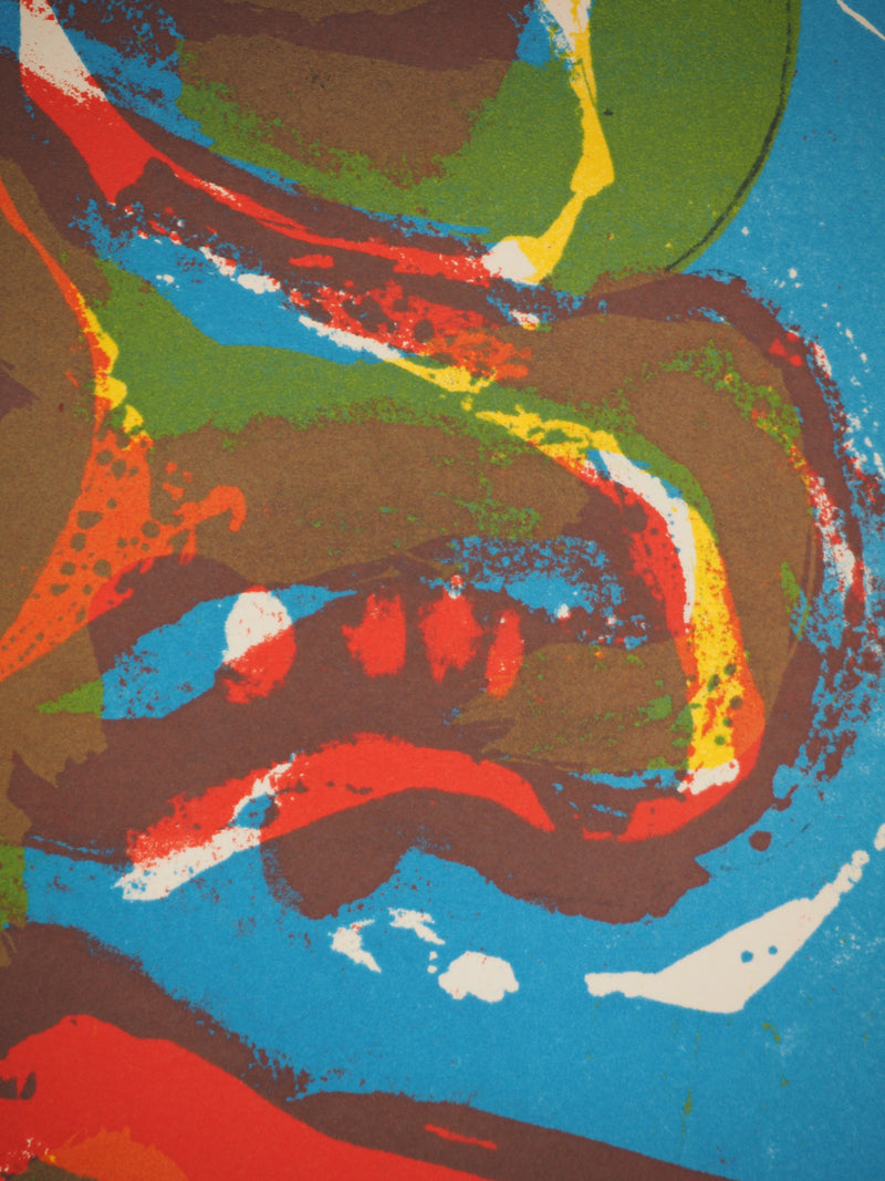 Bengt LINDSTROM : Les grands yeux, Lithographie originale (photo de détail 4) - Crédit photo : Galerie Art.Paris