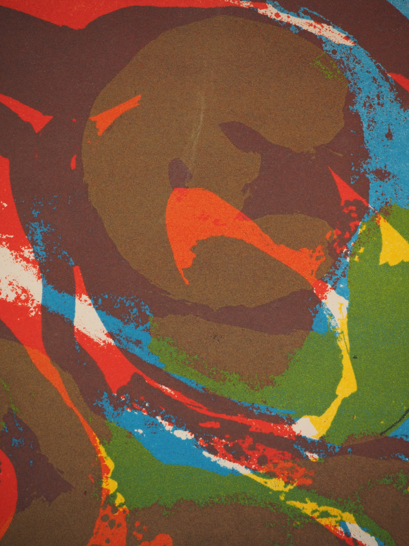 Bengt LINDSTROM : Les grands yeux, Lithographie originale (photo de détail 5) - Crédit photo : Galerie Art.Paris