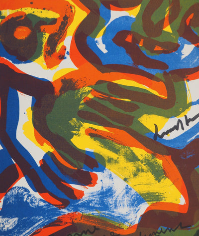 Bengt LINDSTROM : Maternité, Lithographie originale (photo de détail 3) - Crédit photo : Galerie Art.Paris