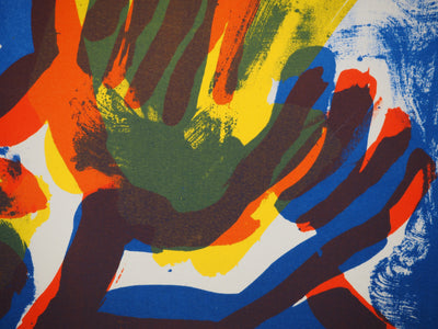 Bengt LINDSTROM : Maternité, Lithographie originale (photo de détail 4) - Crédit photo : Galerie Art.Paris