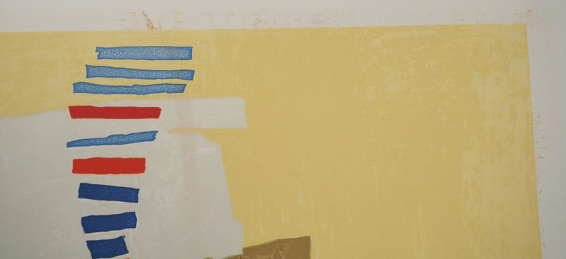 André LANSKOY : Composition sur fond jaune, Lithographie originale (photo de détail 7) - Crédit photo : Galerie Art.Paris