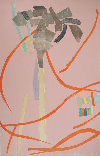 André LANSKOY : Composition au fil rouge, Lithographie originale (photo de détail 3) - Crédit photo : Galerie Art.Paris