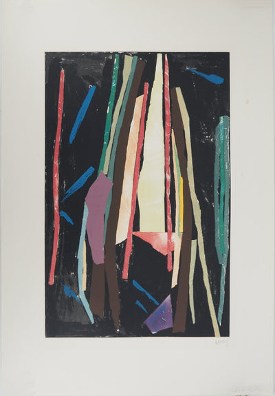 André LANSKOY : Forêt abstraite, Lithographie originale (vue générale) - Crédit photo : Galerie Art.Paris