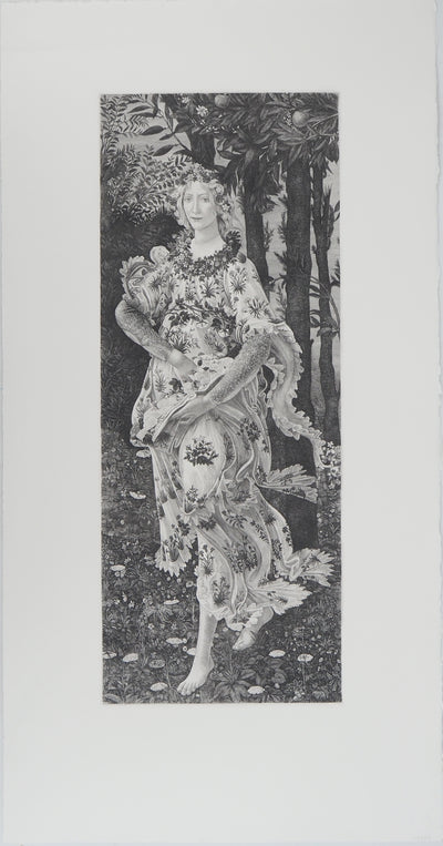 Sandro BOTTICELLI : Sandro BOTTICELLI (1445-1510), Gravure originale (photo de détail 2) - Crédit photo : Galerie Art.Paris