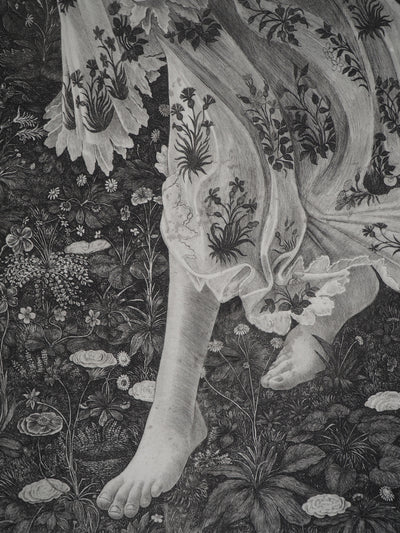 Sandro BOTTICELLI : Sandro BOTTICELLI (1445-1510), Gravure originale (photo de détail 5) - Crédit photo : Galerie Art.Paris